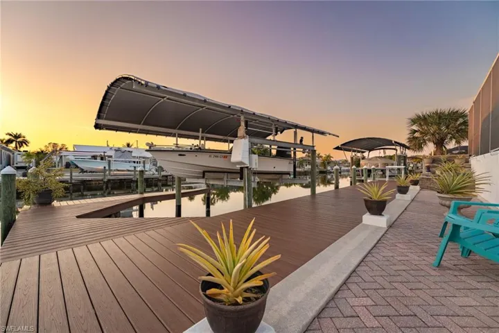 Boat lift #1 with Canopy and Captain's walk