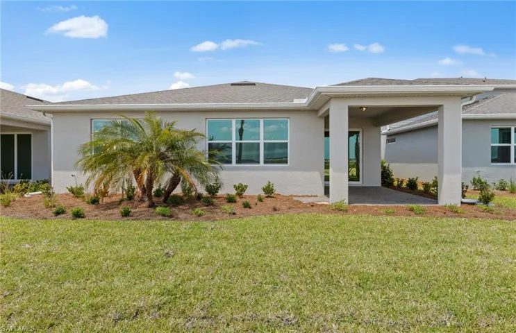 Rear of home