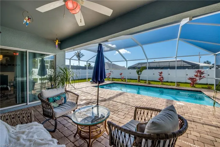 Beautiful Pool Area W/ Fenced Backyard