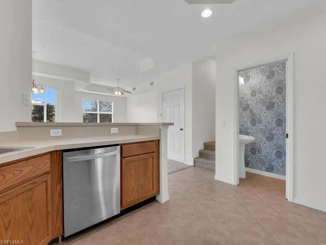 Kitchen and powder room