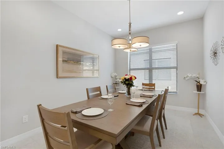 View of dining room