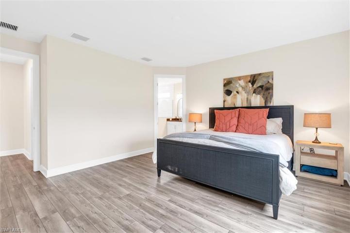 Carpet-free primary suite