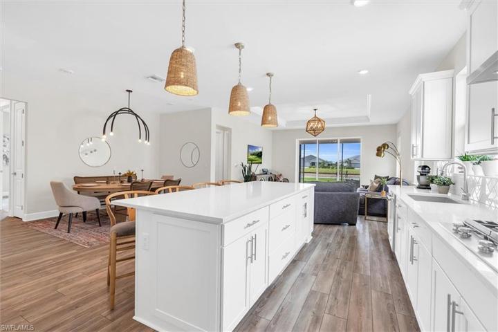 Bright kitchen with natural light