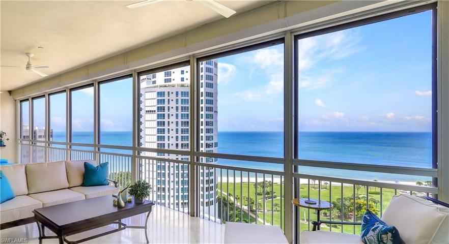 Sip your favorite beverage from the expansive lanai overlooking the Gulf