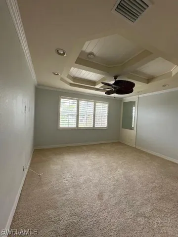 Master Bedroom with Tray ceilngs & Lake view