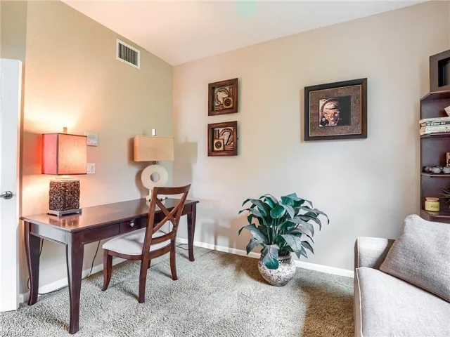 View of carpeted office space