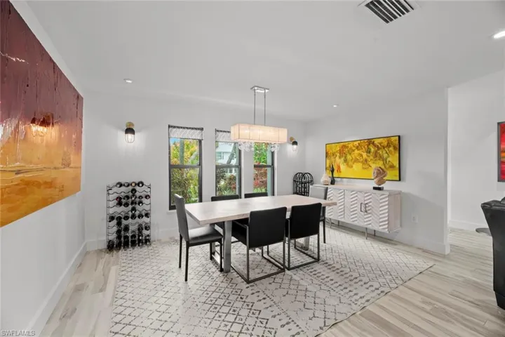 Large dining room open to Great room