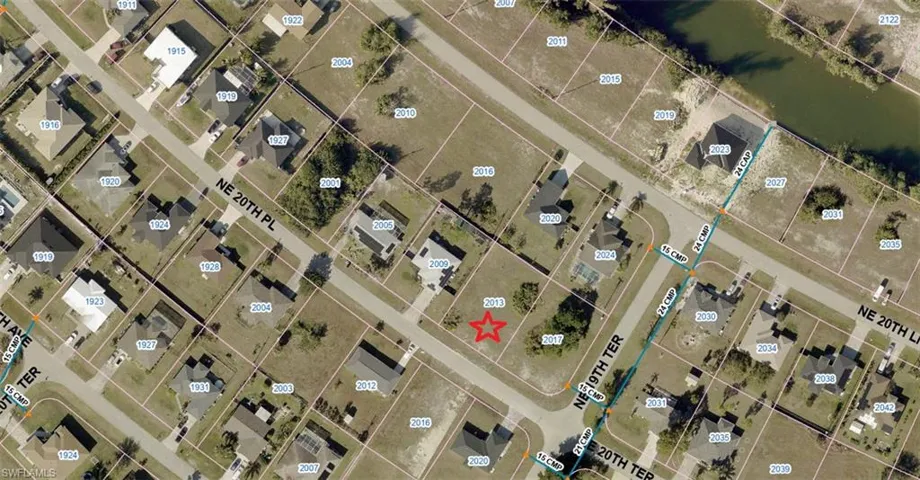 Aerial overview of neighborhood