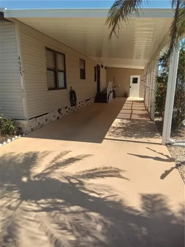 Covered carport and entry