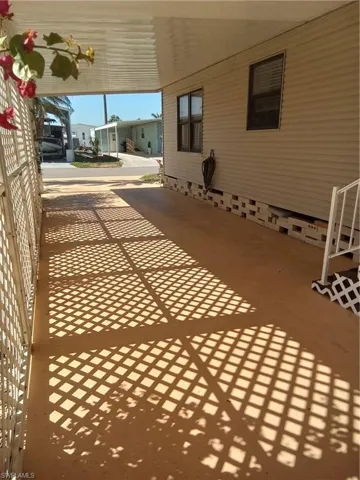 Carport looking to street