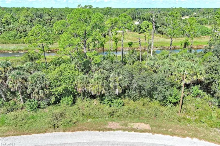 View of woods featuring a water view