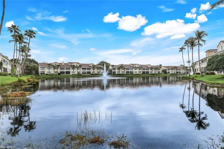 Water view with a residential view