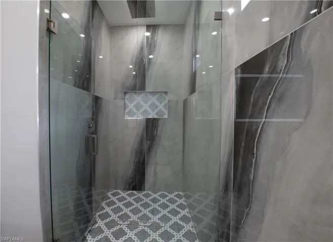 Bathroom with walk in shower