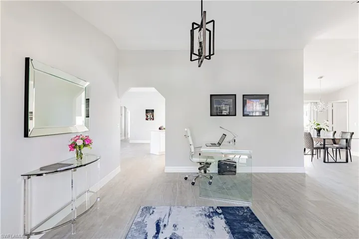 Entry, Living room and dining room