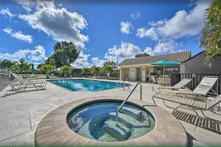 View of Exclusive Falcons Glen Members-Only Resort Style Swimming Pool and Spa