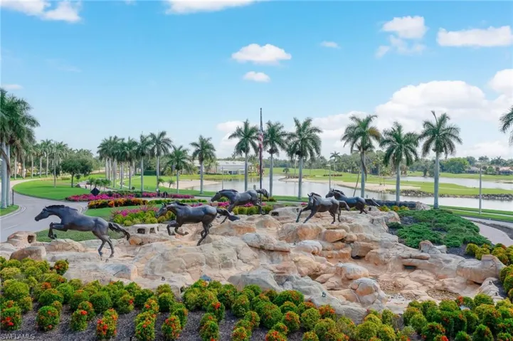 Lely Resort's Famous "Freedom Horses" - Entrance on US 41