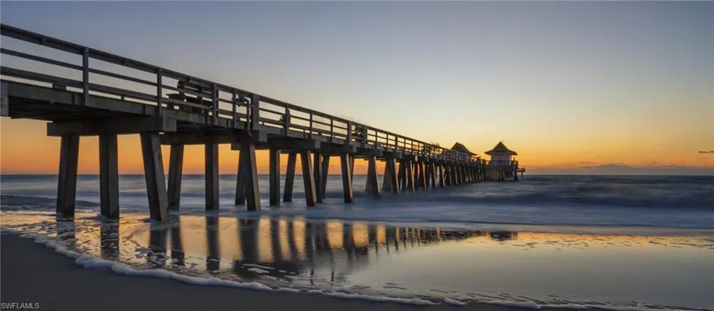 The Historic Naples Pier at Sunset ...