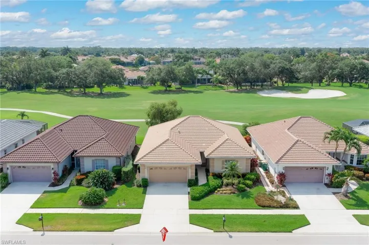 Bird's eye view, including second fairway of Flamingo Golf Course.
