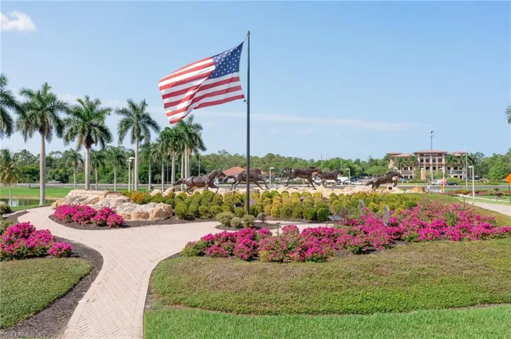 Lely Resort Entrance Feature is Distinctive and Elegant