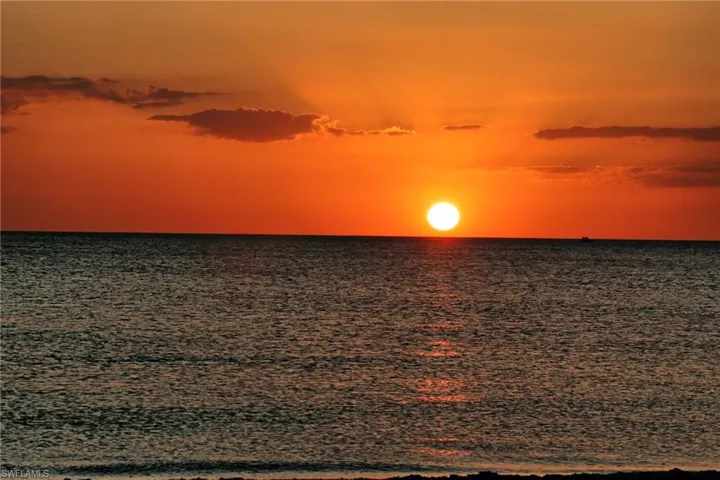 View of Naples' famous sunsets!