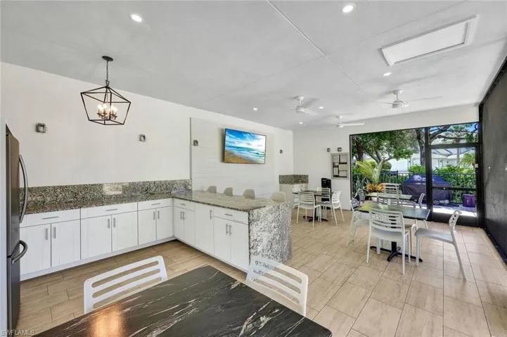 This Brand New Pavillion Boasts a 75" TV and Room to Socialize (and they Do)