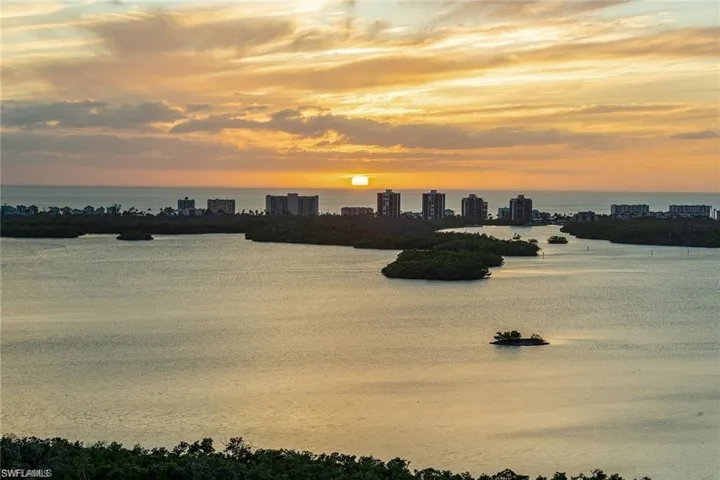 Sunset Water view of Bonita Bay