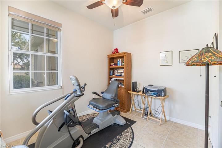 3rd bedroom has closet but serves well as den