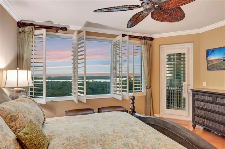 PRIMARY BEDROOM SUNSET VIEW