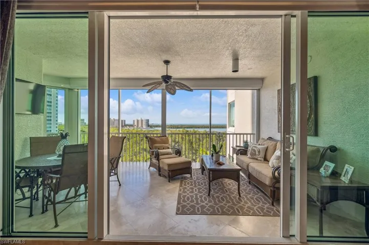 Large Screened Lanai -ELECTRIC HURRICANE SHUTTERS