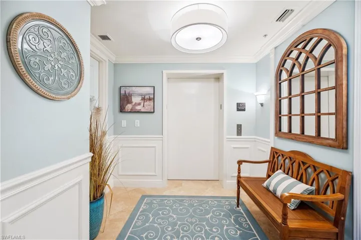 STEP OFF THE ELEVATOR TO A PRIVATE LOBBY