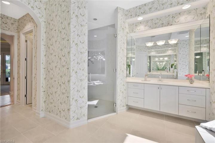 Remodeled walk-in shower