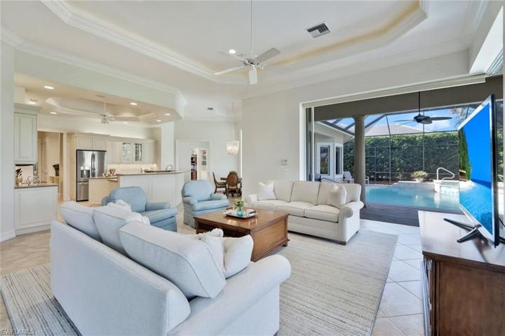 Family room opens to wrap-around lanai