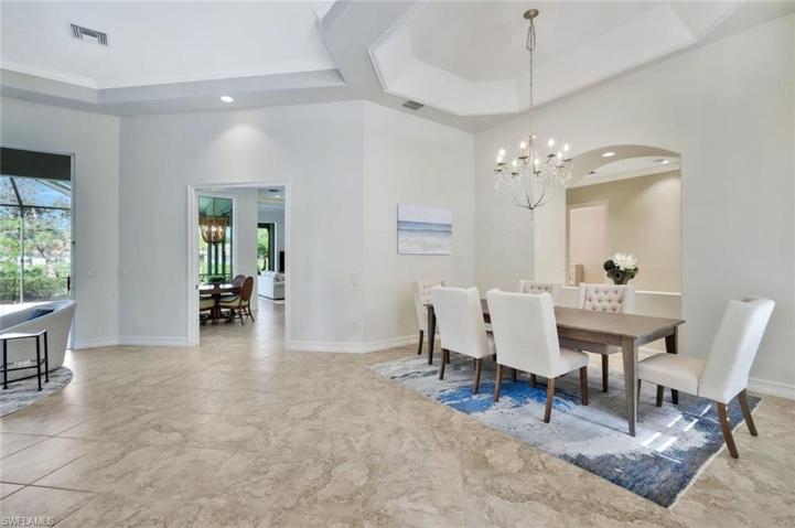Architecturally accented ceilings w/ moldings