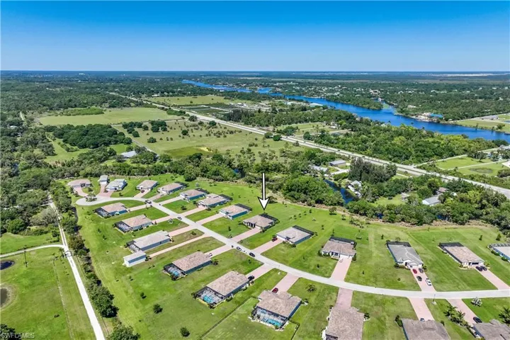 Aerial Picture of the Caloosahatchee River