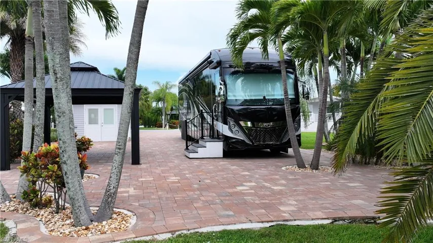 View of patio / terrace with a gazebo and french doors
