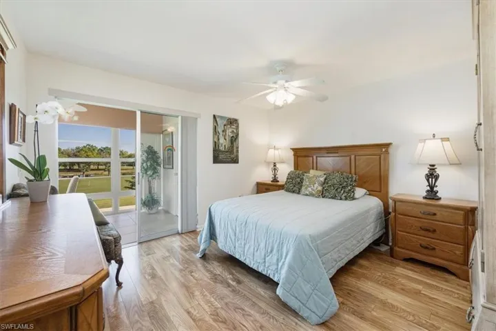 Primary bedroom leads to the A/C lanai