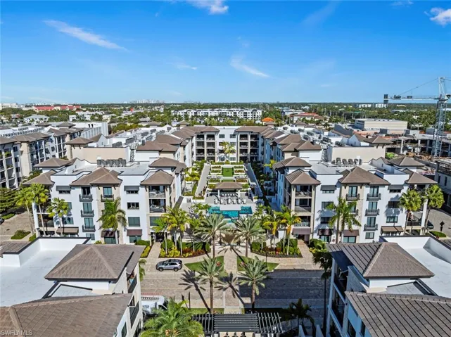 Drone / aerial view of apartment complex