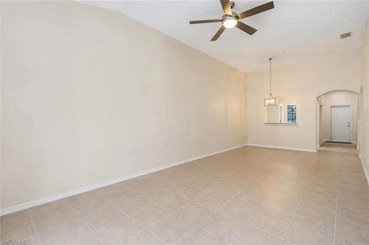 Living/Dining furniture virtually removed