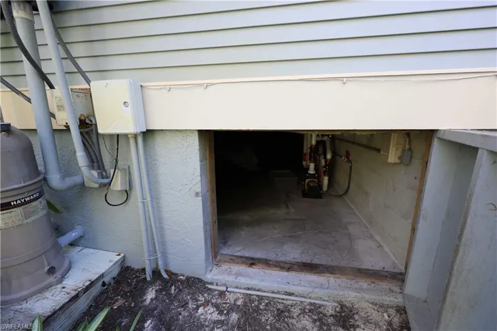 Exterior view of pump