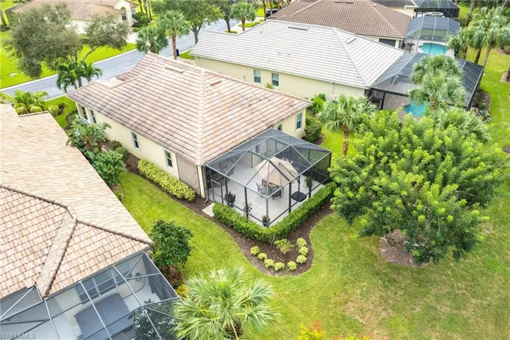View from above of property