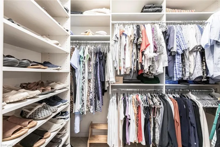 View of spacious closet