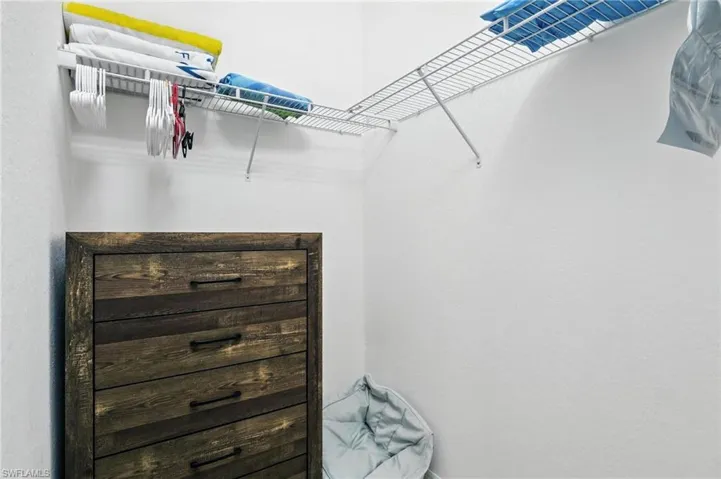 Guest bedroom walk-in closet