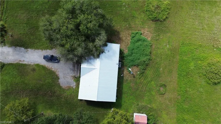 View from above of property
