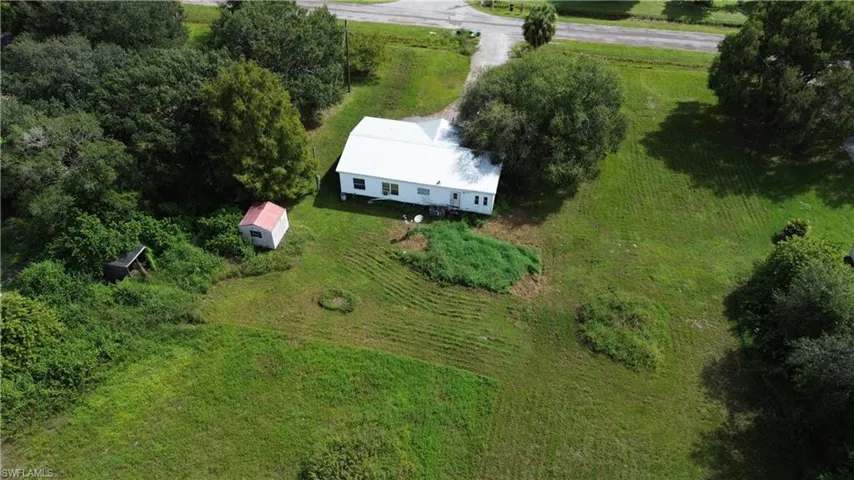 View from above of property