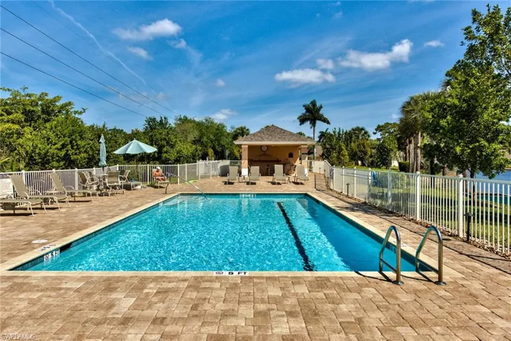 View of pool with a patio area