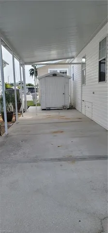 Carport with Shed - East