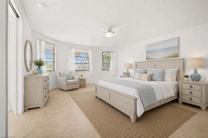Virtually Staged Primary Bedroom