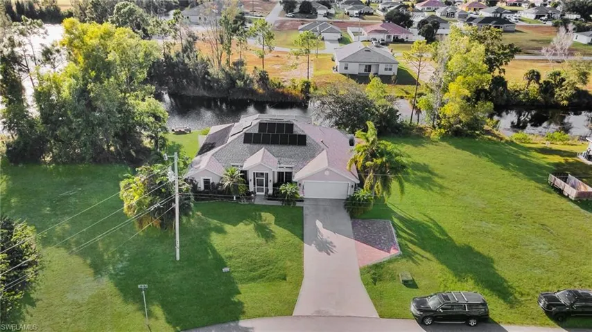 Aerial view of Oversized Property and surrounding area, On Freshwater Canal, Intersecting View