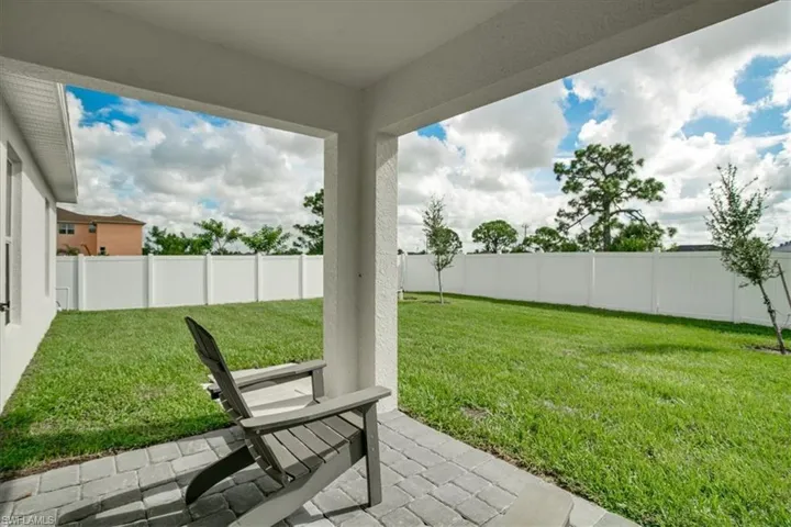 View of yard featuring a patio area
