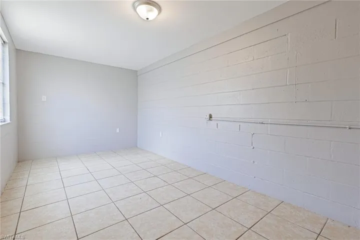 View of tiled empty room